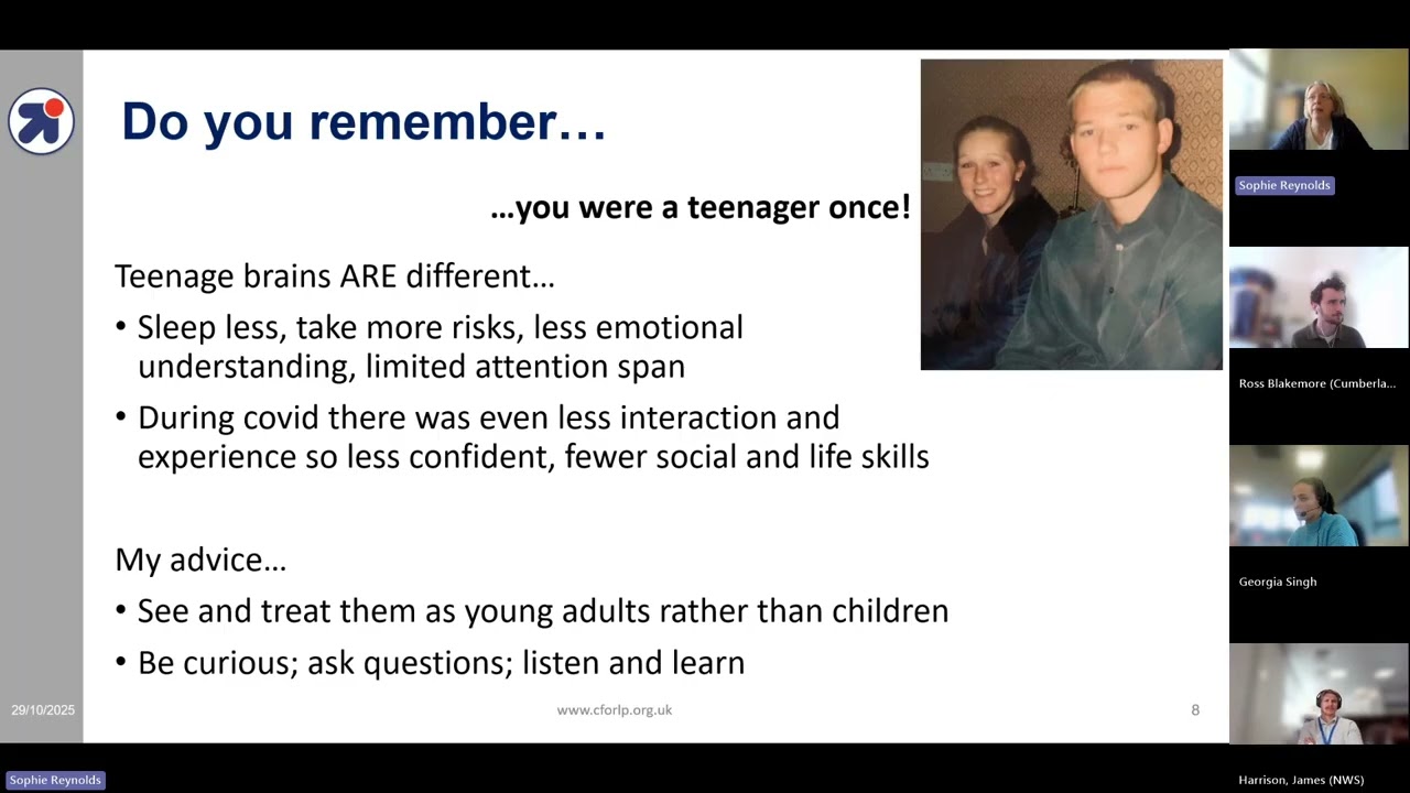 CforLP - Working with Young People Training - Nov 2025