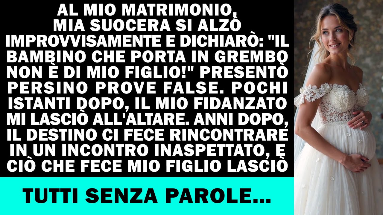 Al mio matrimonio, mia suocera disse: 