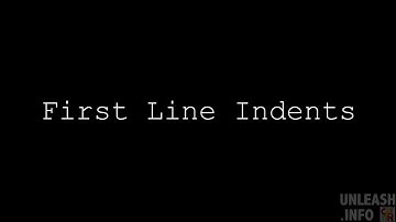 First Line Indents in Scrivener