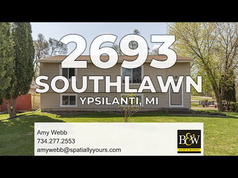 2693 Southlawn Street, Ypsilanti, MI home video tour