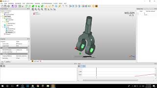 Knuckle joint part analysis in WelSim