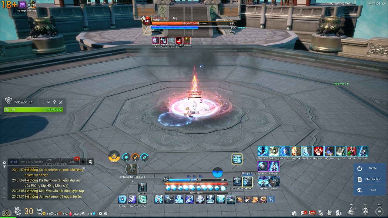 [BnSVN]Astromancer -Training Dummy 3Bil6HP ( Stormweaver ) / Thiên Đạo Sư - Mộc Nhân ( Bão Sấm ) UE4