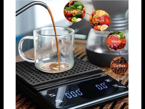 Электронные весы для кофе с таймером- 3 кг-0-1 г с Алиэкспресс