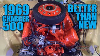 1969 Charger 500 Engine Reinstalled  440 V8 Beast Meets Beauty