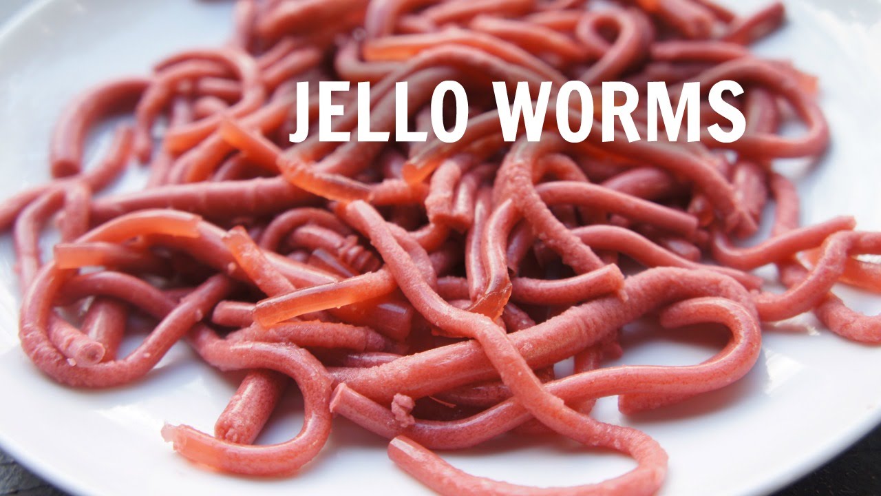 How to Make Jell-o Worms - Edible Halloween Jelly Worms | emmymade