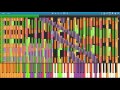 Black midi synthesia  4k by thesupermariobros2