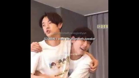 they look very happy here 😂♥️ both are cute #yeonjun #soobin #txt