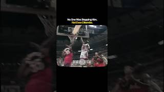 MJ Dunks on Dikembe Mutombo 😱🏀 | NBA Highlights #Shorts