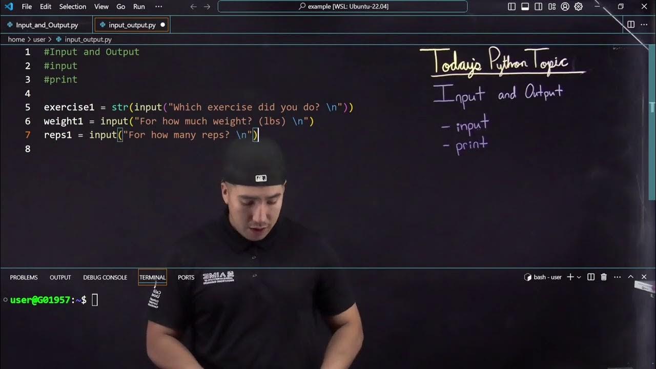 How to use input and output in Python - YouTube