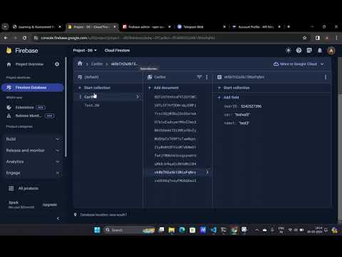 Telegram Chatbot with Database connection || Google Firestore