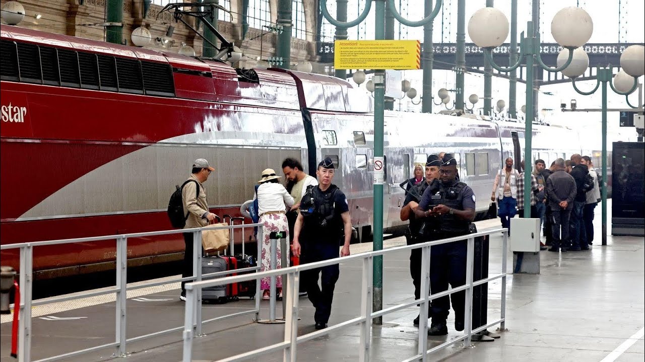 Paris train station devastated by arson attack ahead of 2024 Olympics opening ceremony