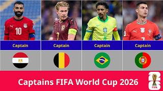 Captains of 48 Teams FIFA World Cup 2026 | Age & Club