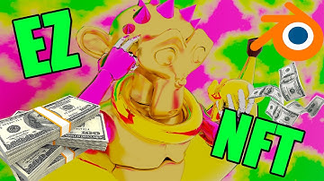 How to make EASY NFT COLLECTION in BLENDER 💸