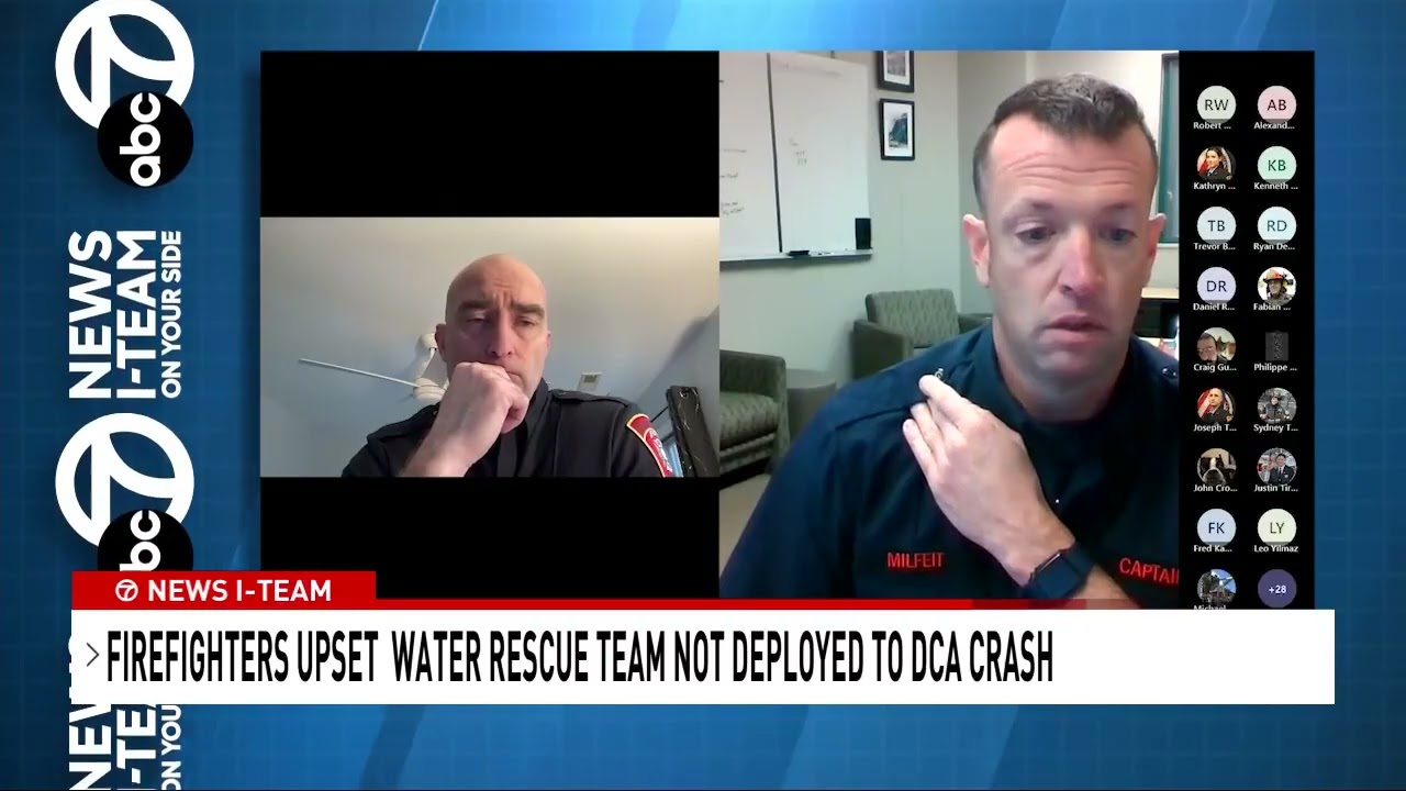 Arlington firefights express outrage at leadership for DCA crash response in private Zoom