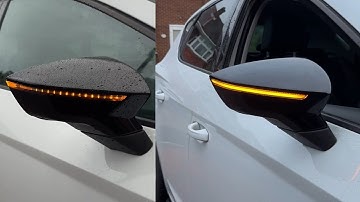 How to Change Seat Leon | VW | Skoda | Audi Mirror Caps and How to Fit Dynamic Indicators