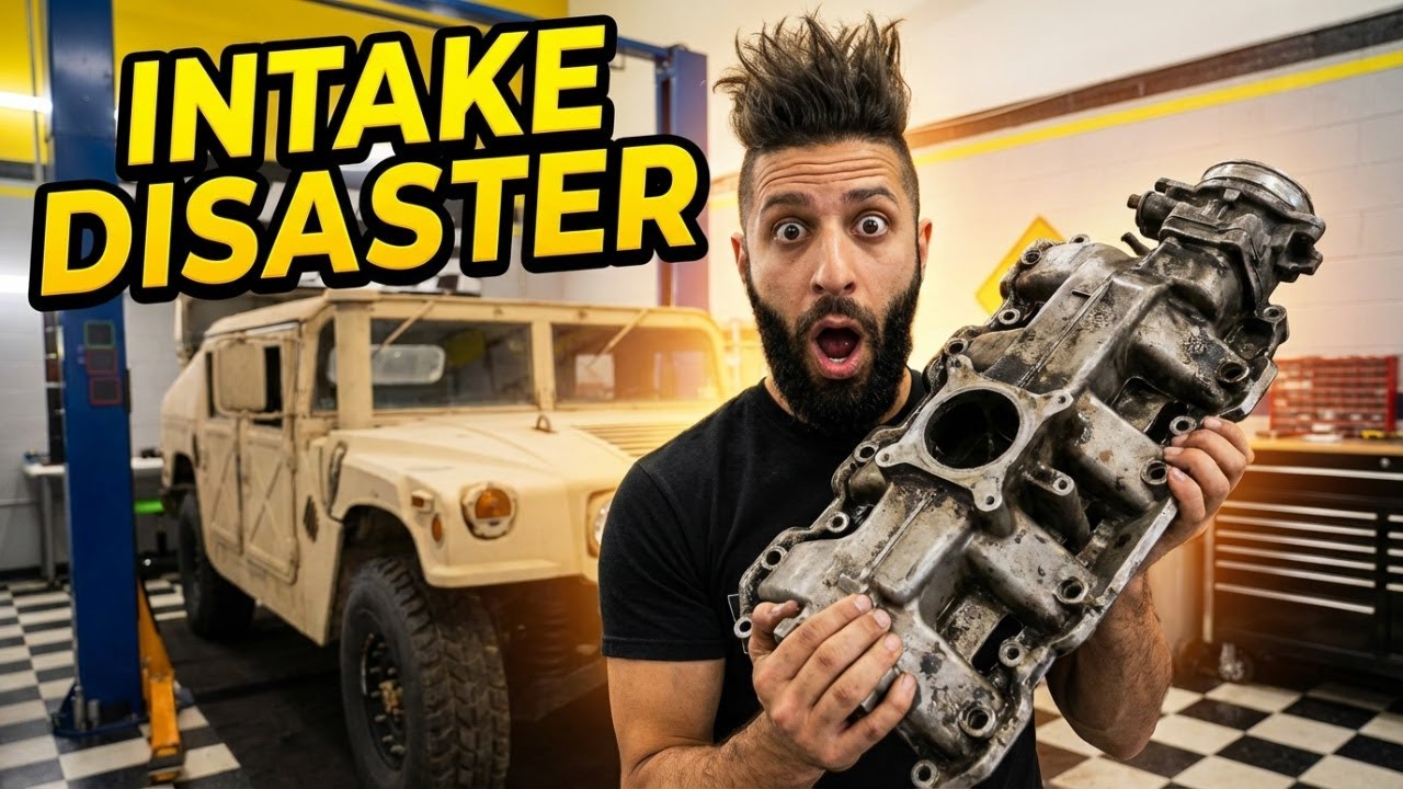 HMMWV INTAKE MANIFOLD FUN - YouTube