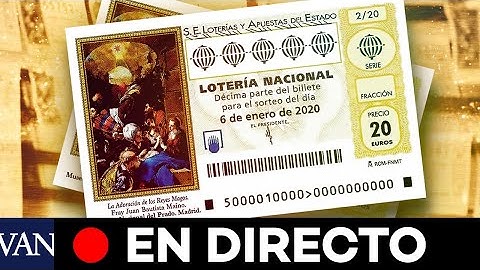 DIRECTO | SORTEO DE LA LOTERÍA DEL NIÑO 2020