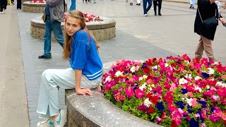 [4K] Hungry Muscovites queue for food due to sanctions. Walk in Moscow