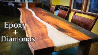 Epoxy + Real Diamonds 💎 Learn to Build Epoxy Tables that are Worth Thousands | Stone Coat Epoxy