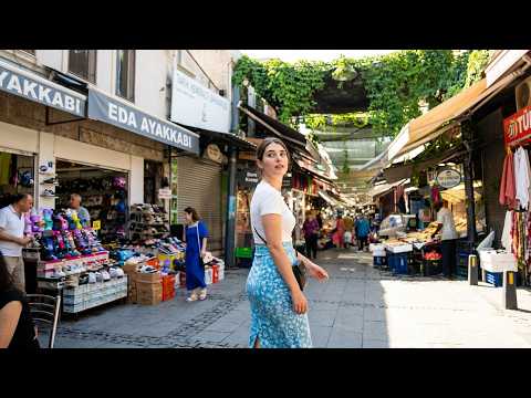 Izmir, 튀르키예 | Havra 거리 | 도보 여행 4K