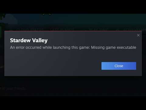 💾 An error occurred while launching updating this game  Missing executable