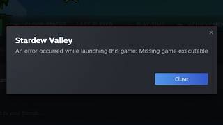 💾 An error occurred while launching updating this game  Missing executable