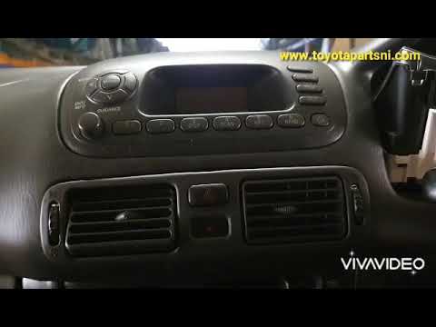 E11 Toyota Corolla stereo radio unit surround removal