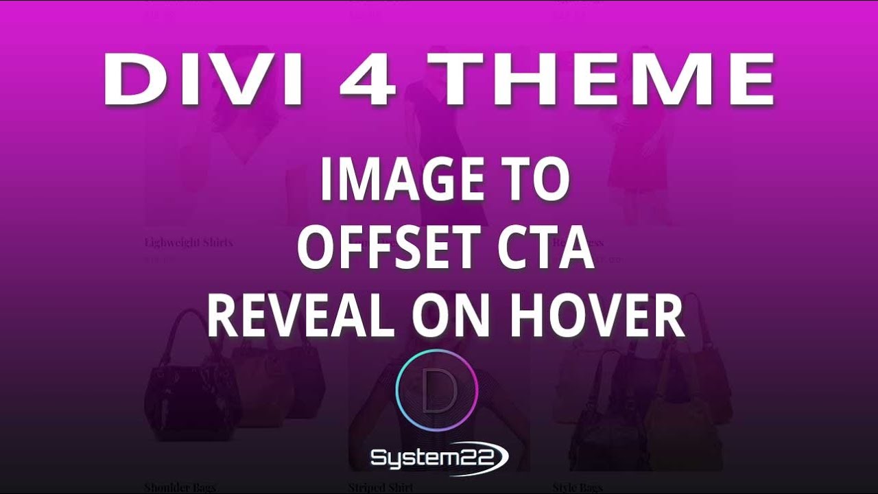 Divi 4 Image To Offset CTA Reveal On Hover 😎