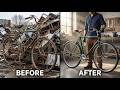 Vintage Bicycle Restoration |Rusted Old Bicycle Full Restoration ASMR|Satisfying Restoration Process