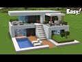 Minecraft: How to Build a Modern House Tutorial (Easy) #38  Interior