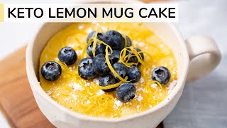 KETO LEMON MUG CAKE | 1minute in the microwave