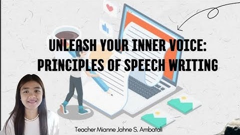 ORAL COMMUNICATION IN CONTEXT (MODULE 10 - PRINCIPLES OF SPEECH WRITING)