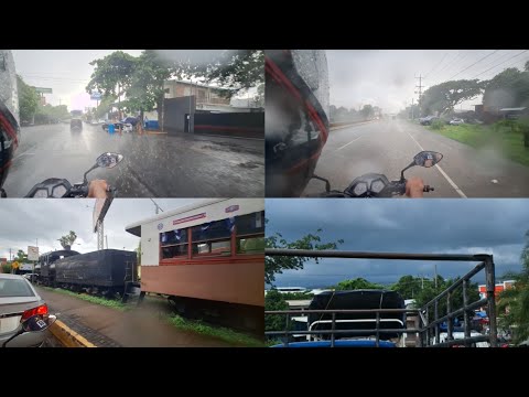 WE DROVE IN THE RAIN😱 THIS IS HOW STRONG THE STORM IS 😱