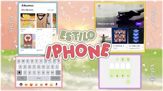 神 .‍♂˚  APLICACIONES ESTILO IPHONE [iOS 16] ☆