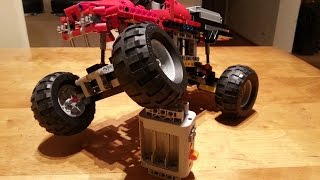 Lego Technic Monster Truck 42005 Motorized and Streched