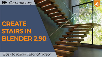 Create Stairs in Blender 2.90 Easily | Tutorial : Part 1