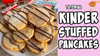 Kinder Stuffed Pancakes Recipe Tutorial