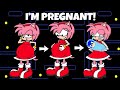 Oh no! Amy Pregnant? Sonic became Dad | Pacman Stop Motion Game