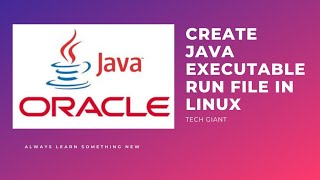 how to create java executable run file in linux