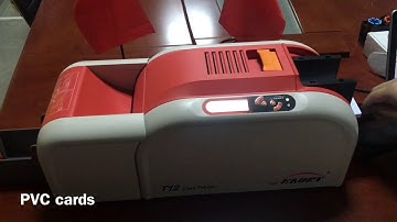 Seaory T12 card printer printing Demo