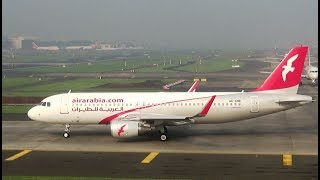 Air arabia airbus a320 departs late and i was lucky to catch this one
in morning light.