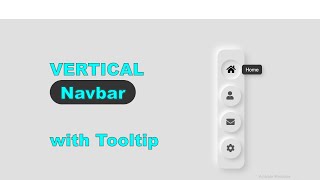 Create Vertical NavBar with Tooltip using | HTML and CSS |...