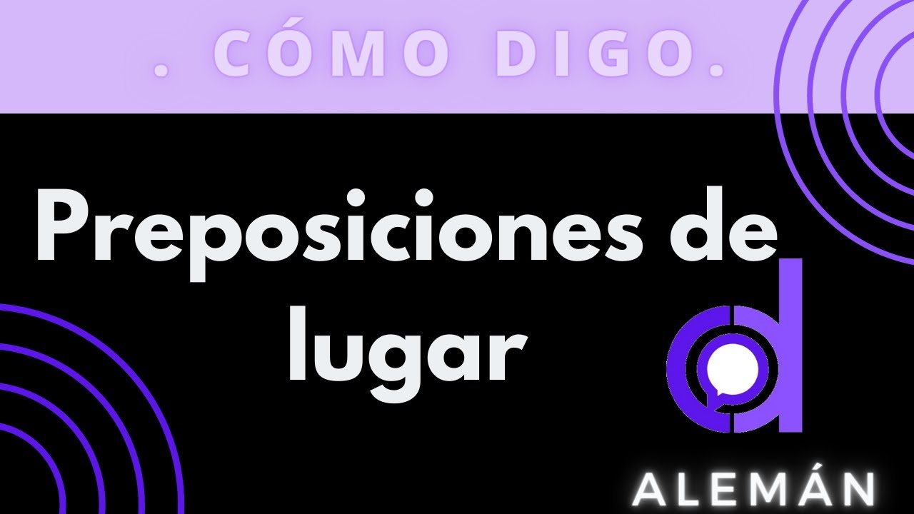 Preposiciones de Lugar en Alemán - YouTube