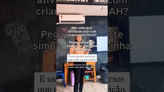 Faça essas atividades em CRIANÇAS com TDAH. #psicologiainfantil #psicologia #tdahinfantil