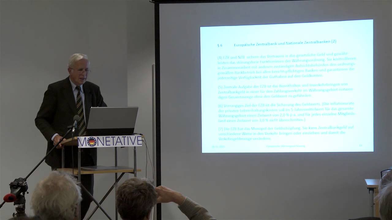 Dr. Timm Gudehus: Vortrag "Vom Geldchaos zur Geldordnung", Monetative-Tagung Berlin 2013
