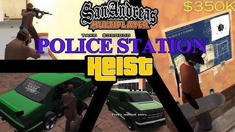 Gta SanAndreas Multiplayer heist #1 with bro | police station heist | WTLS 2 welcome to Los Santos 2
