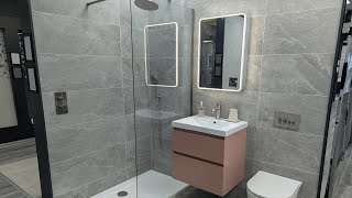Ripples Bathroom Display C15 - Elegant Contrast with Soft Pastel Accents screenshot 2