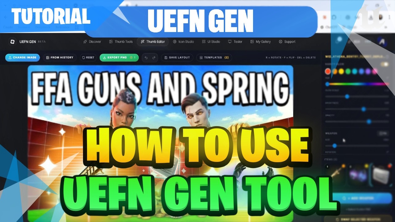 UEFN TUTORIAL | How To Use UEFN GEN - FREE AI TOOL 🧠 - YouTube