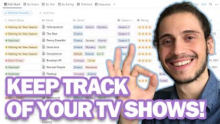 HOW TO KEEP TRACK OF YOUR TV SHOWS via NOTION screenshot 4