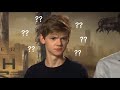 Thomas Sangster having no idea what’s going on for 2 minutes straight